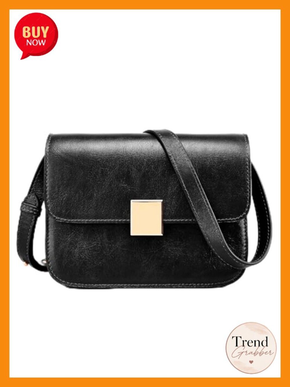 Vintage Small Crossbody Bag | Genuine Leather Shoulder Handbag for Women |